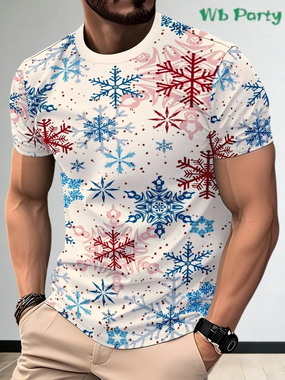 Men's T-Shirt Colorful Flower Styles 3D Printing Summer Bright Vintage Trend Top Street Fashion Daily Leisure Tee Men's Clothing