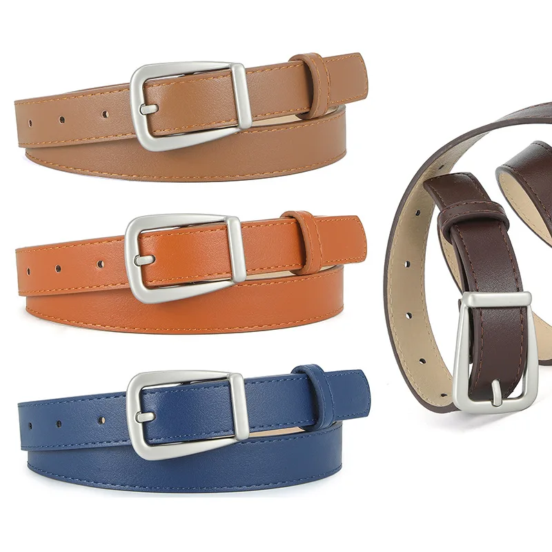 

New Cross-border Belt Pin Buckle Fine Women's PU Leather Personalized Trend Long Shirt Dress Outwear Casual Belt