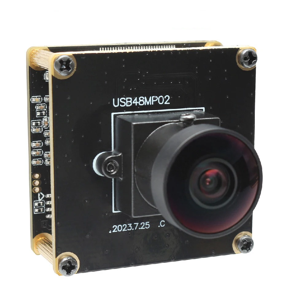 

ELP 8K USB Camera 8000x6000 30fps 4K CMOS IMX586 Wide Angle 48MP Fisheye USB2.0 UHD Webcam Module For Lightburn Laser Camera