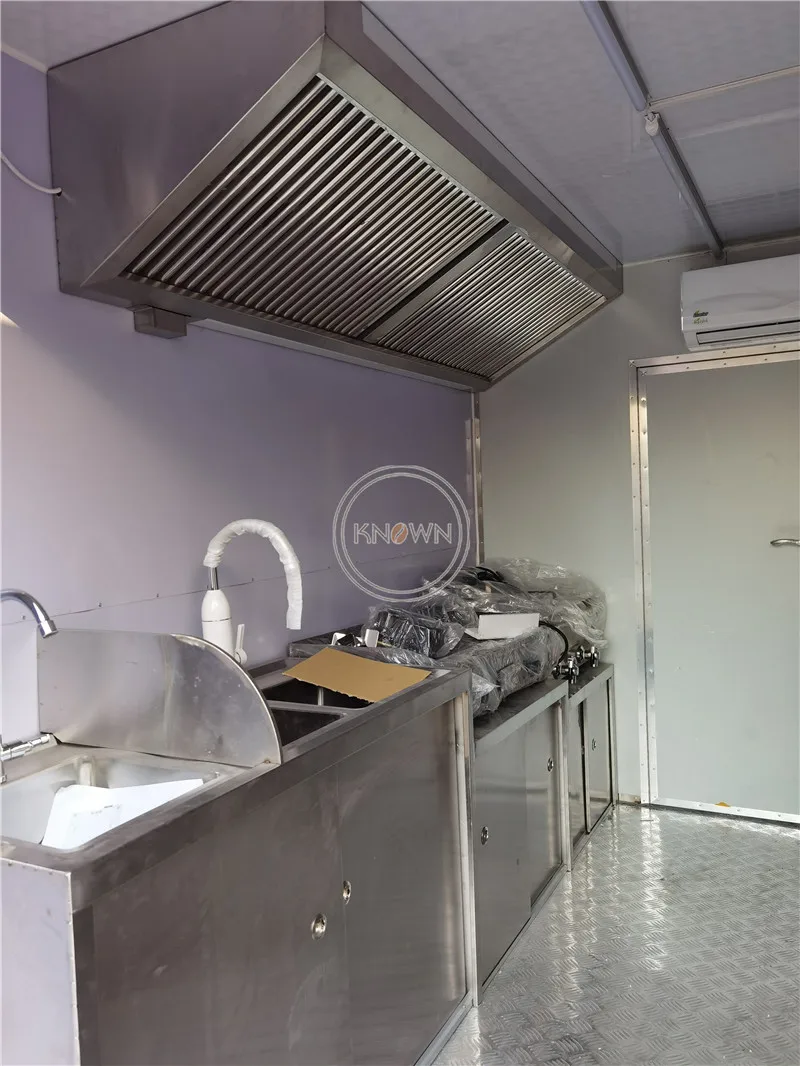 شارع المحمول عربة الوجبات السريعة الآيس كريم بيع شاحنة خمر سيارة الطبخ مقطورة كشك للبيع