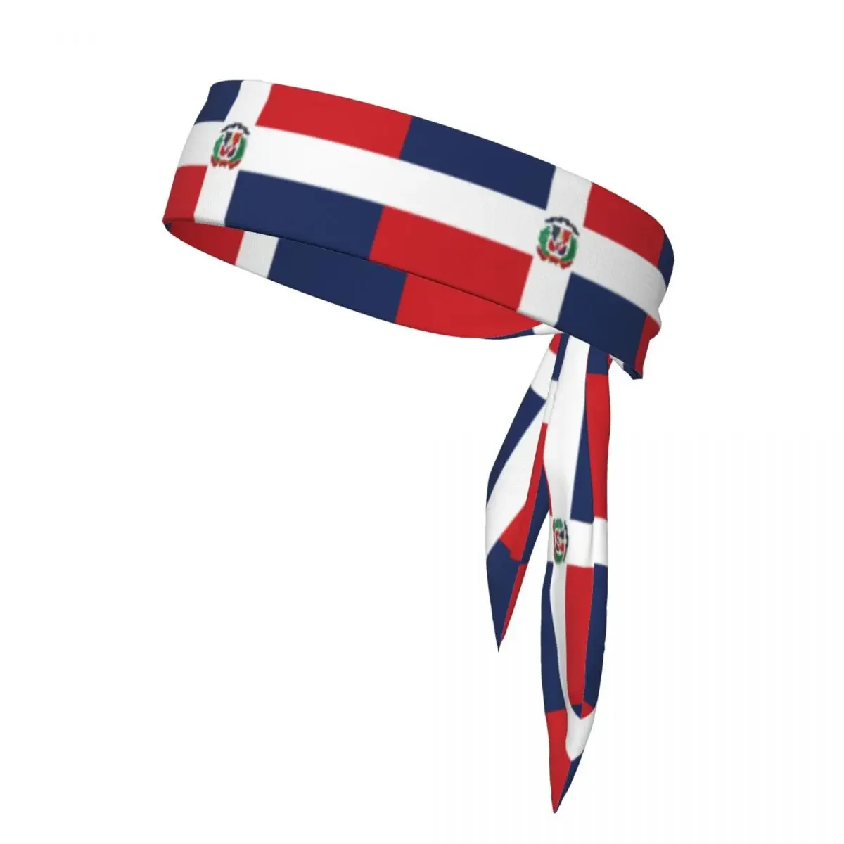 Dominican Republic Flag Sweatband Bandanas Hairband Head Tie Sports Headband Hair Accessories