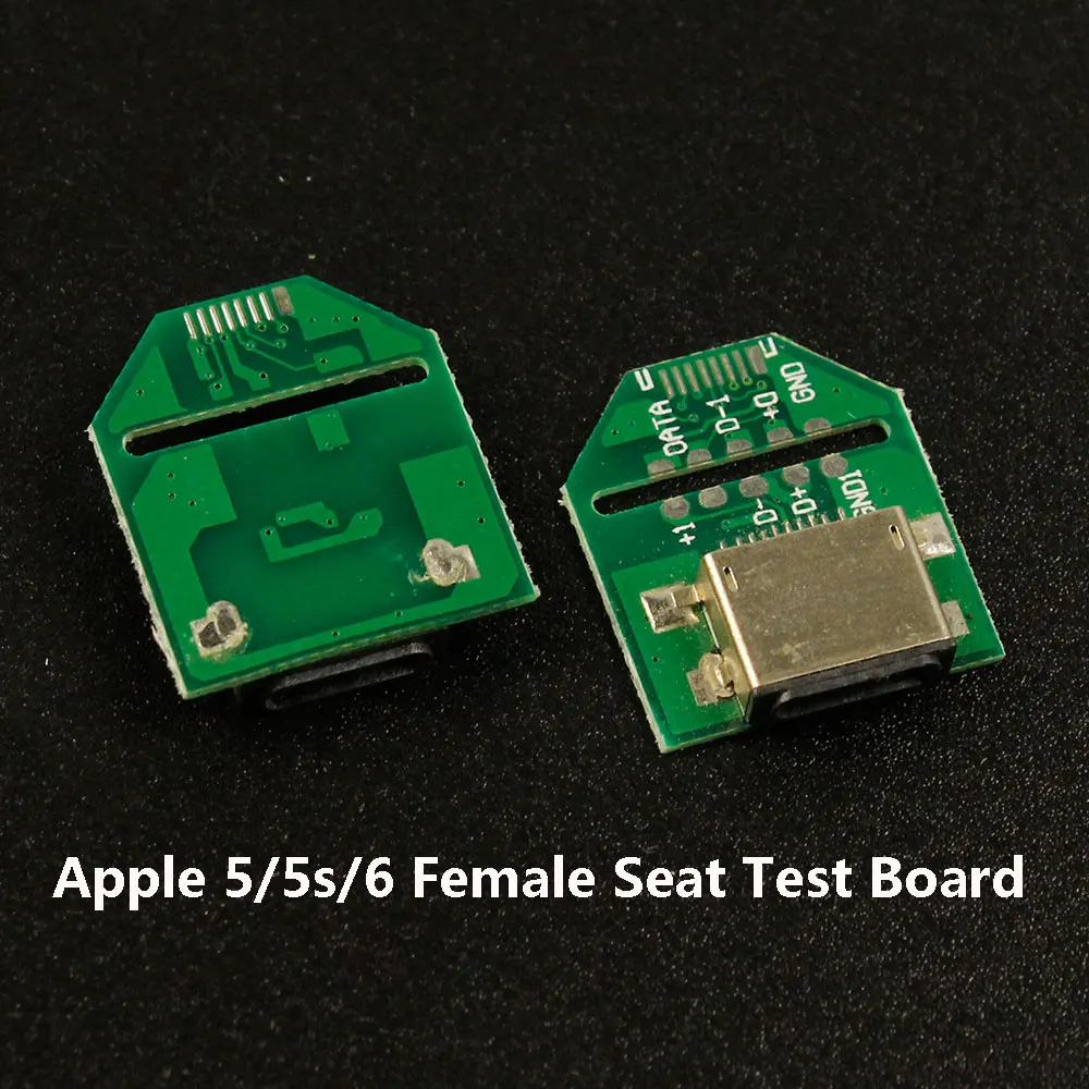 2-10PCS Mobile Phone USB Charging Dock Test Board For IPhone Apple 5/5s/6 Male/Female Seat Test Board Tail Plug