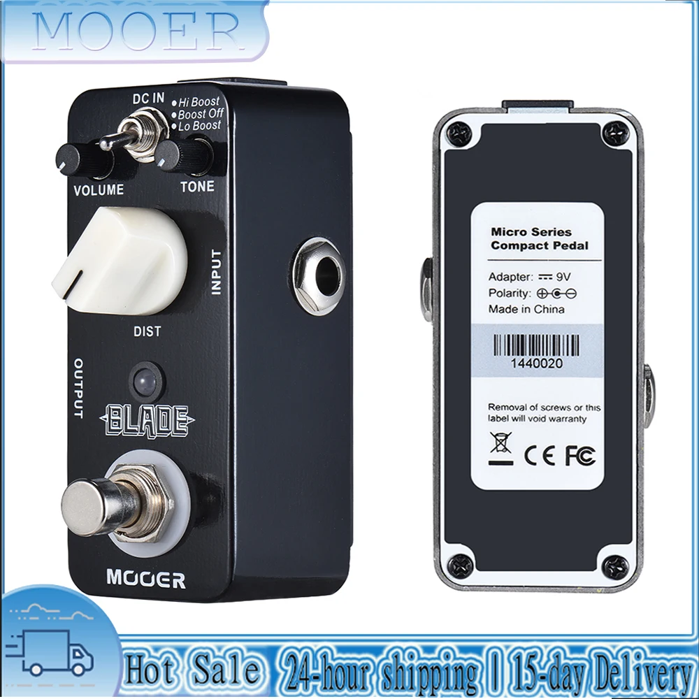 

MOOER MMD1 Blade Guitar Effect Pedal Heavy Metal Distortion Effect True Bypass Redal 3 Working Modes Electric Guitar Parts