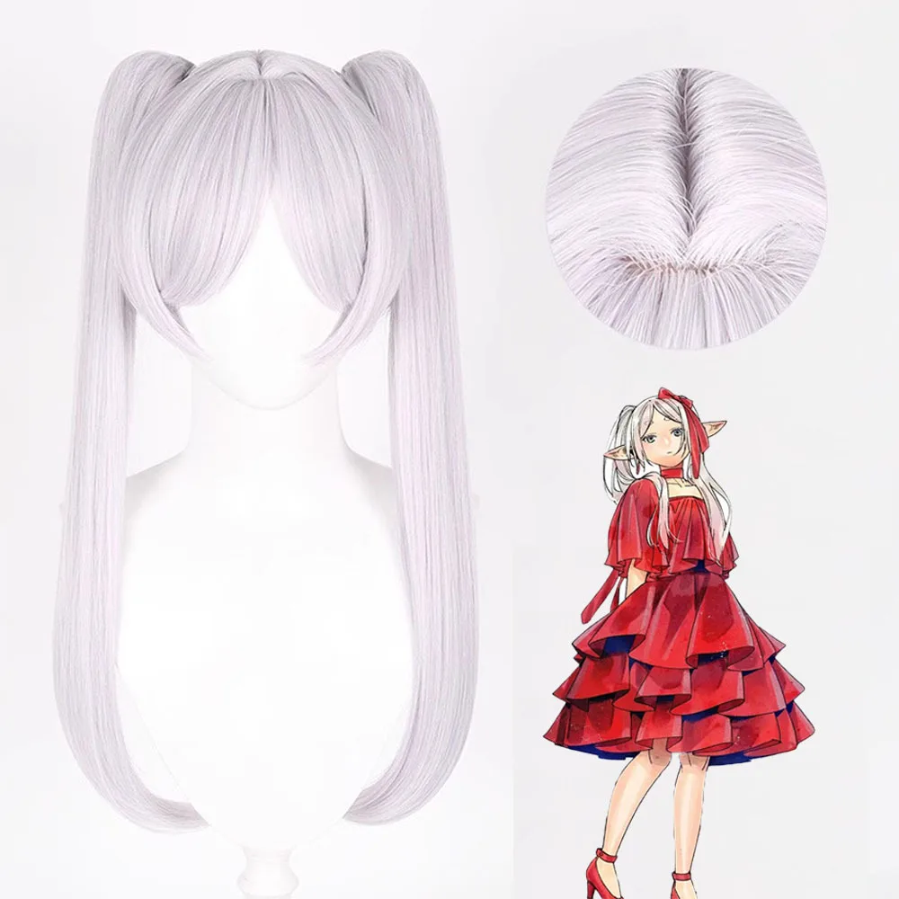Red Frieren Costume Dress Anime Frieren Beyond Journey's End Cosplay Wig Outfit Set Halloween Party Charistmas for Women Girl