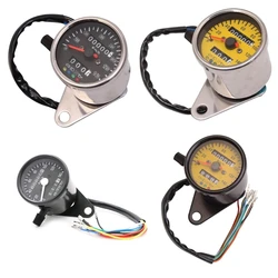 Mechanical Motorcycle Speedometer Double Odometer Gauge with LCD Motorbike Modification Tachometer