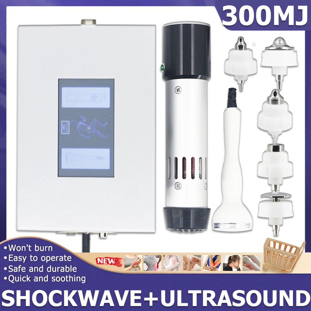 300MJ Shockwave Ultrasound Therapy Machine For Erectile Dysfunction Shock Wave Massager Effective ED Treatment Neck Pain Relief