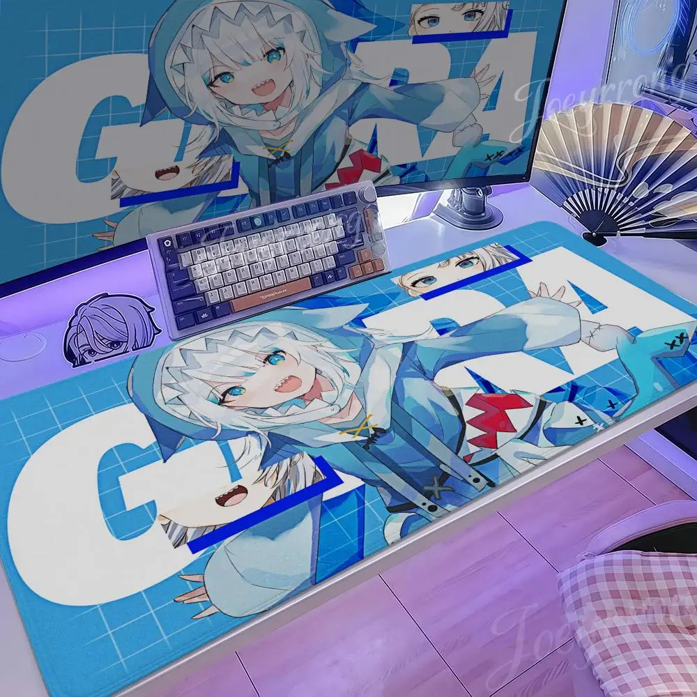 

Gawr Gura Mouse Pad 1000x500 Hot Anime Taro Sakamoto Days XXL Large Gaming Non-slip Office Keyboard Mats Desk Mat