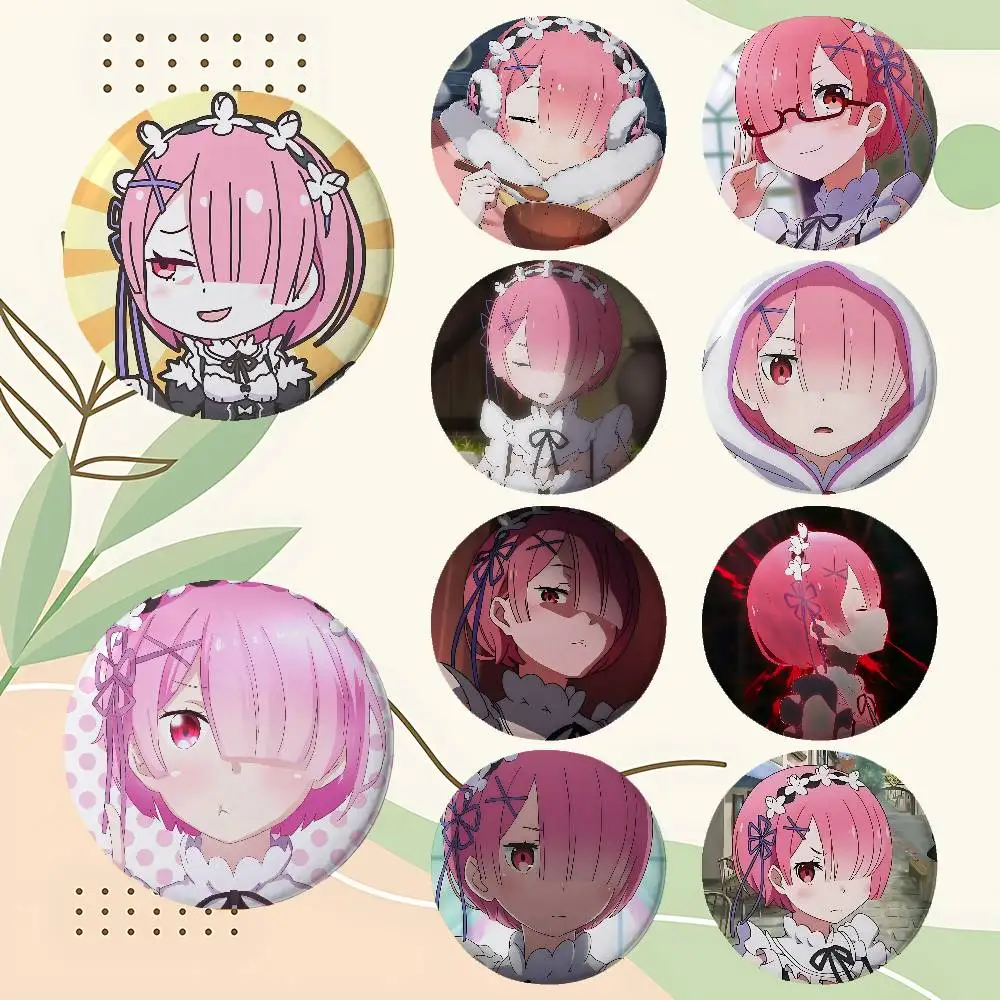 Cute Anime Ram Badges Enamel Pin Cartoon Brooch For Backpack Clothing