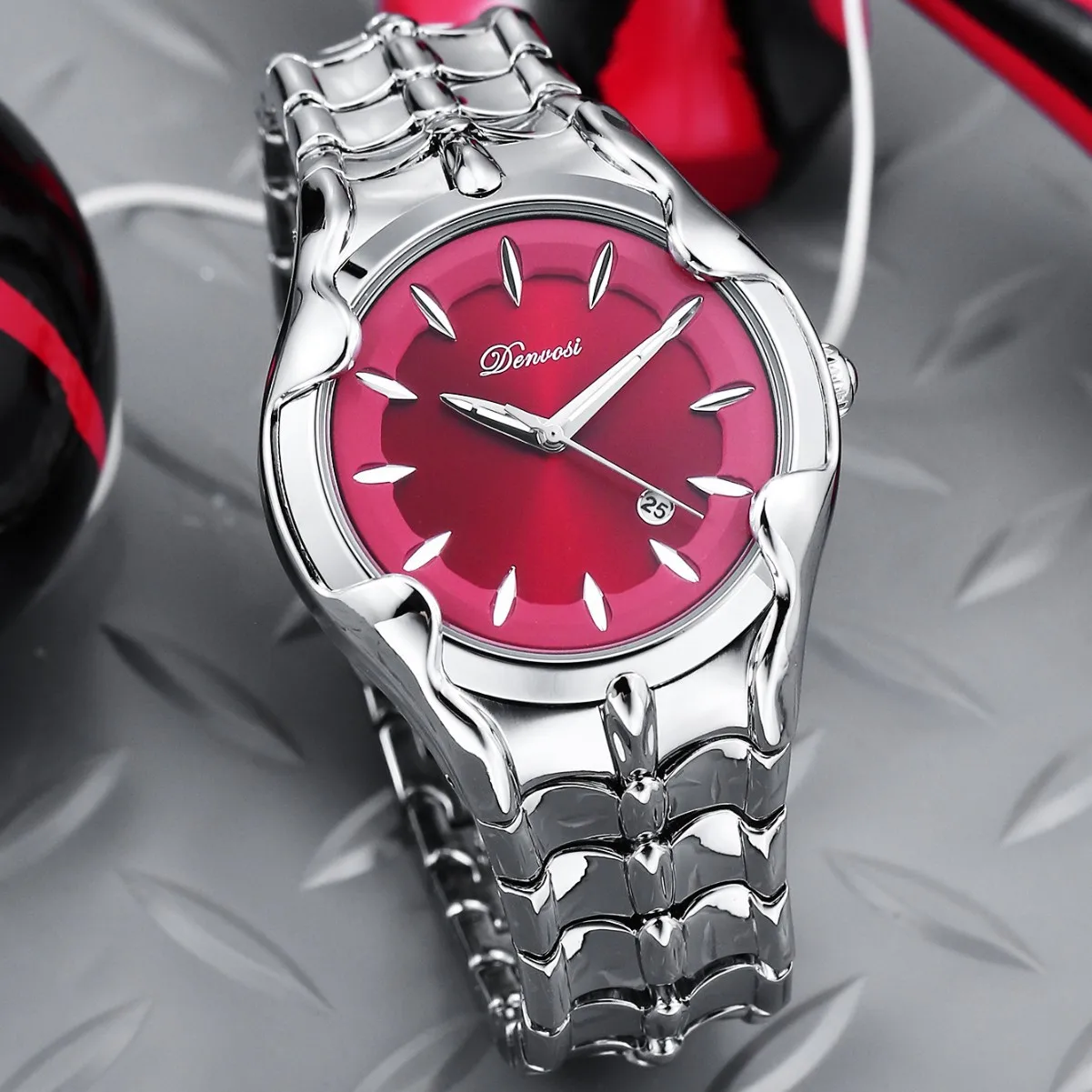 Bright Color Dial Y2k Silver Unisex Quartz Watch Men Creative Devil Claw Personalize High Quality Medieval Unique AAA Clock
