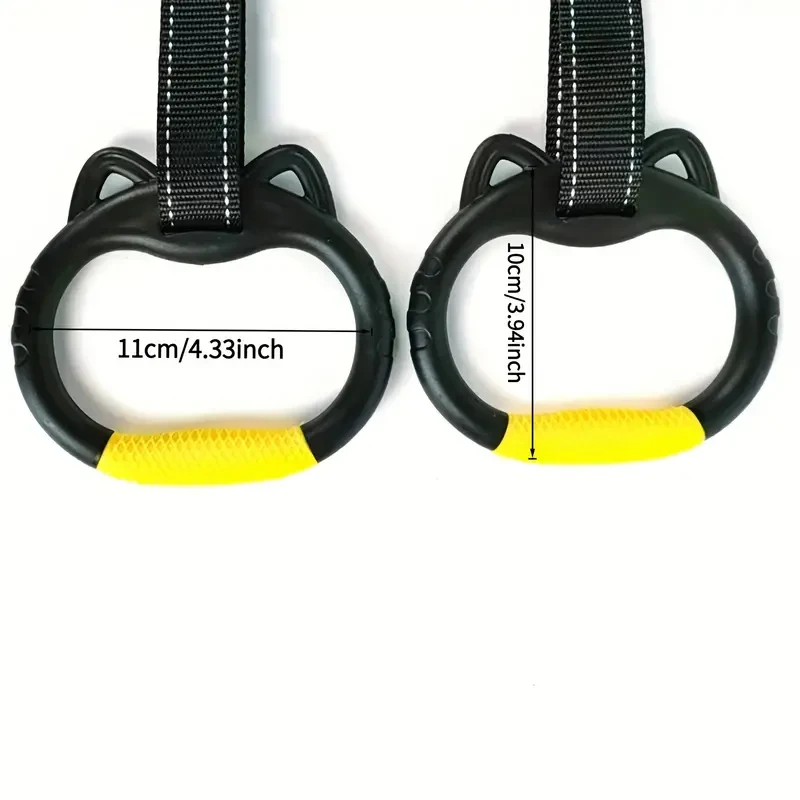 調節可能なハンドヘルドスイングリングセット - 握力トレーニングに最適 - フィットネスセンター、レクリエーション体操リング用