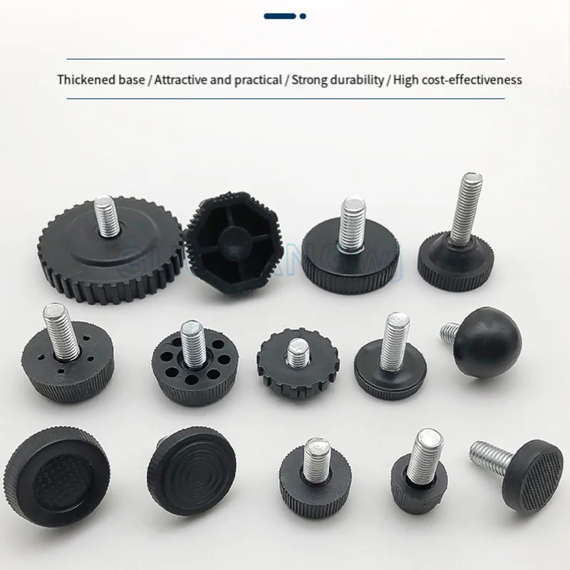

M8 M6 M10 Leveling Feet,Heavy Duty Adjustable Machine Feet, Anti-Slip Leveling Glides for Table Legs Washing Machine, Shelf Base