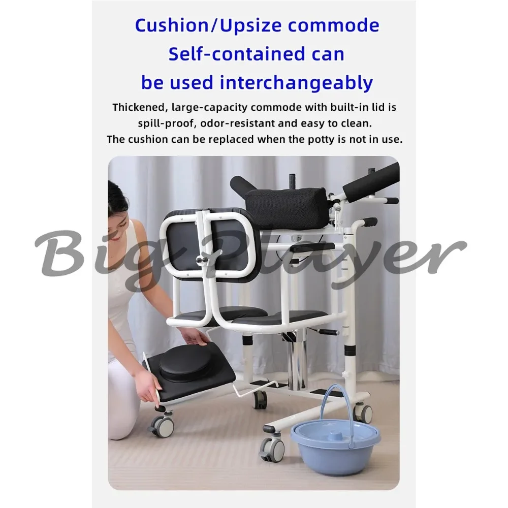 

Hydraulic Lift Transfer Chair - Multi Function Mobility Aid for People