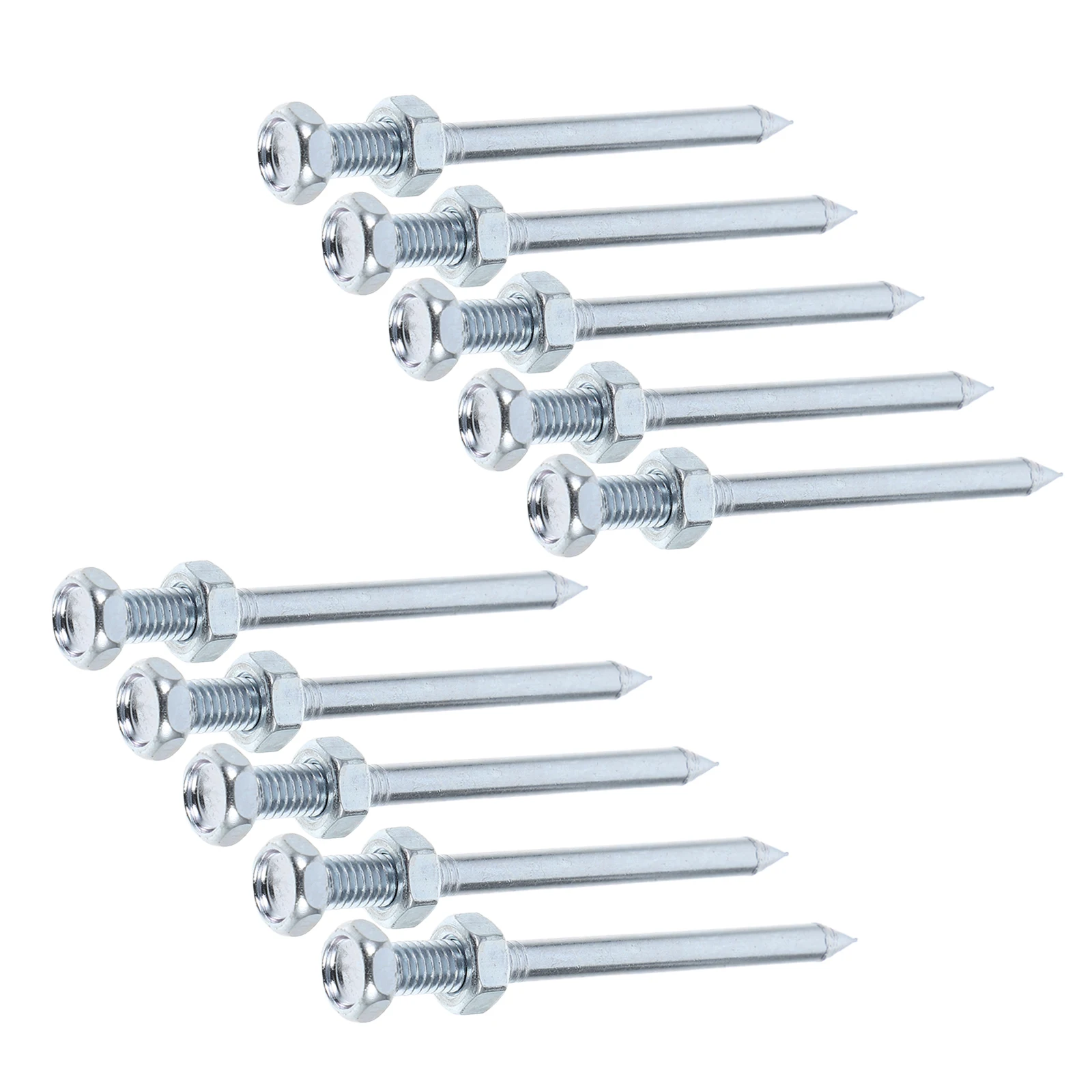 

10 Pcs Lawn Spikes Aerating Tool Inflatable Aeration for Metal Aerator Lawns Heavy Duty Peg Shoes Pegs