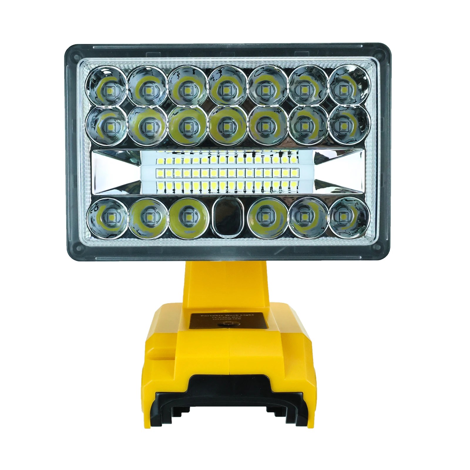 Luz LED de trabajo de 28W y 2000lm para Dewalt, lámpara de batería de iones de litio de 14,4-20V, linterna, iluminación de emergencia para