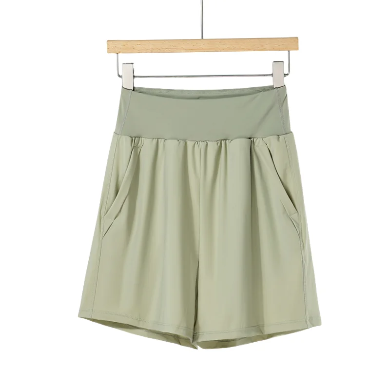 DRUR Running Shorts Woman Summer High Elastic Waist Sports Shorts With Pockets Female Fitness Short Pants Gym Clothes Sportswear - Image 3