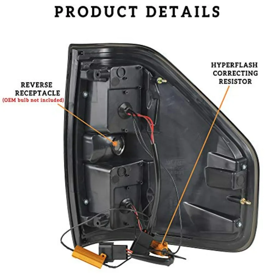 مجموعة مصابيح خلفية LED لـ F150 09-14، مصابيح خلفية LED سوداء مدخنة بديلة للمصابيح الخلفية للفرامل لسيارة Ford F-150 2009-2014 Acces