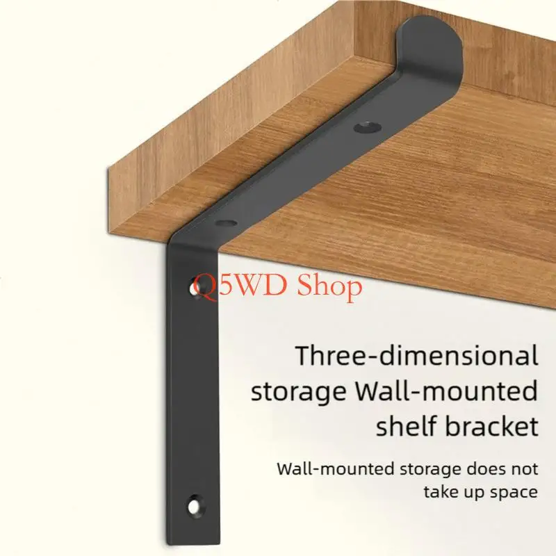 Q5WD Heavy Duty Shelf Brackets with Screws Wall Mounted Stainless Steel Shelving Bracket Decorative Brackets Easy to Install