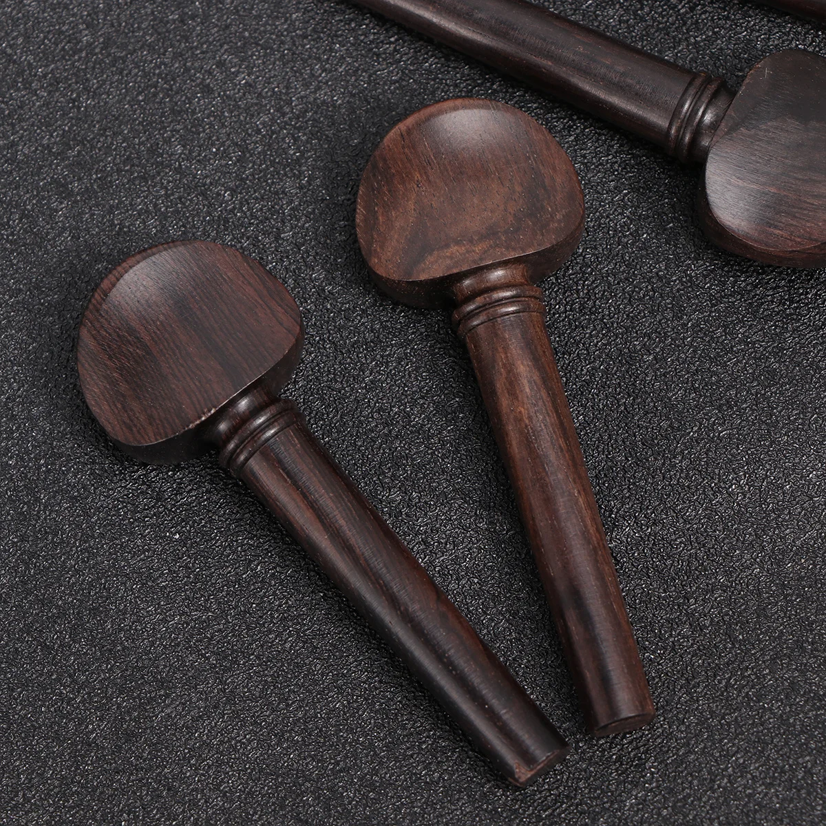 

4Pcs Ebony Wood Violin Tuning Pegs Portable Simple Elegant Great Decoration for DIY Violin Accessories Wood Tuning Pegs
