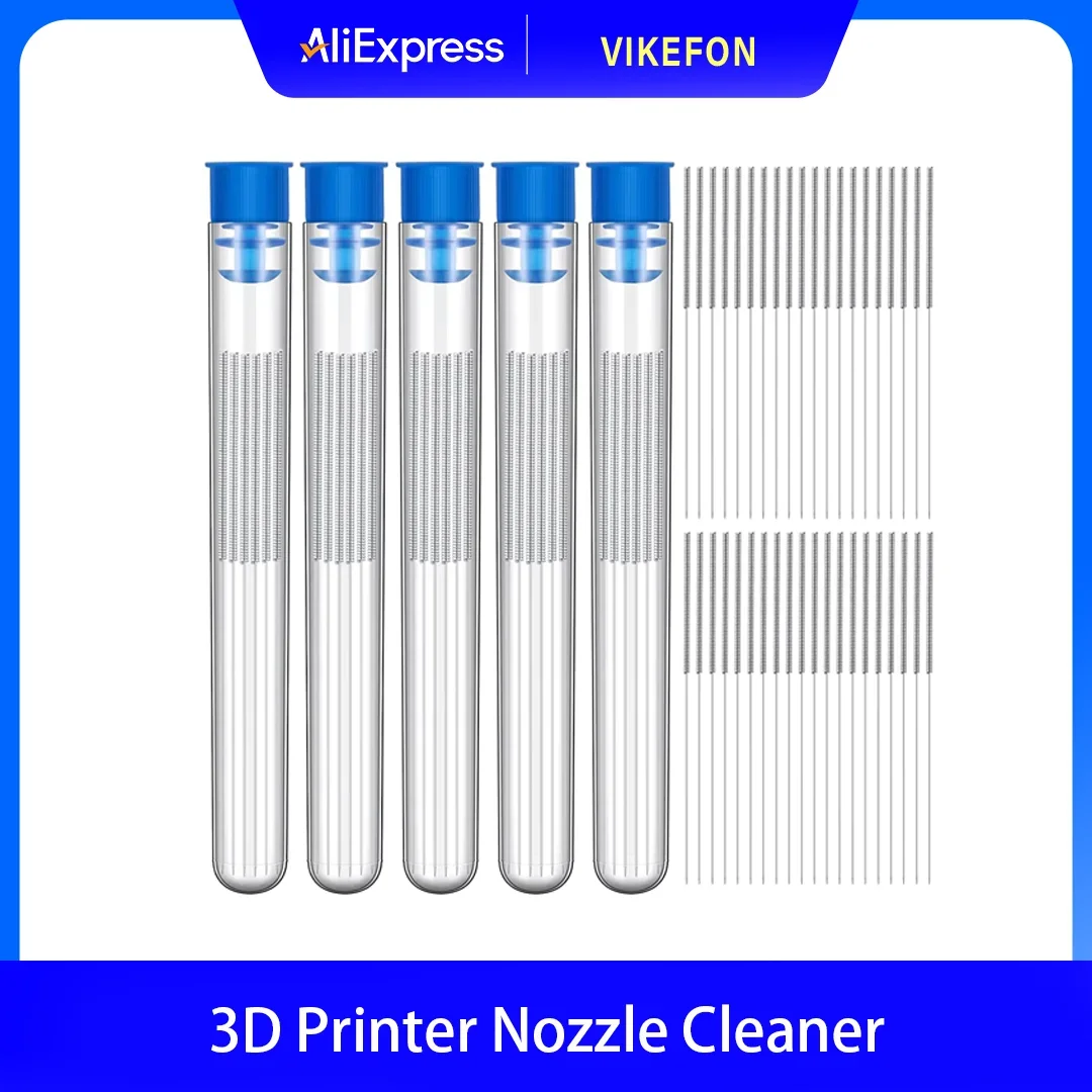 

Комплект для чистки сопла 3D-принтера 0,2/0,3/0,4/0,5/0,6/0,8/1,0 мм, иглы для чистки сопел из нержавеющей стали, очиститель сопла для 3D-принтера