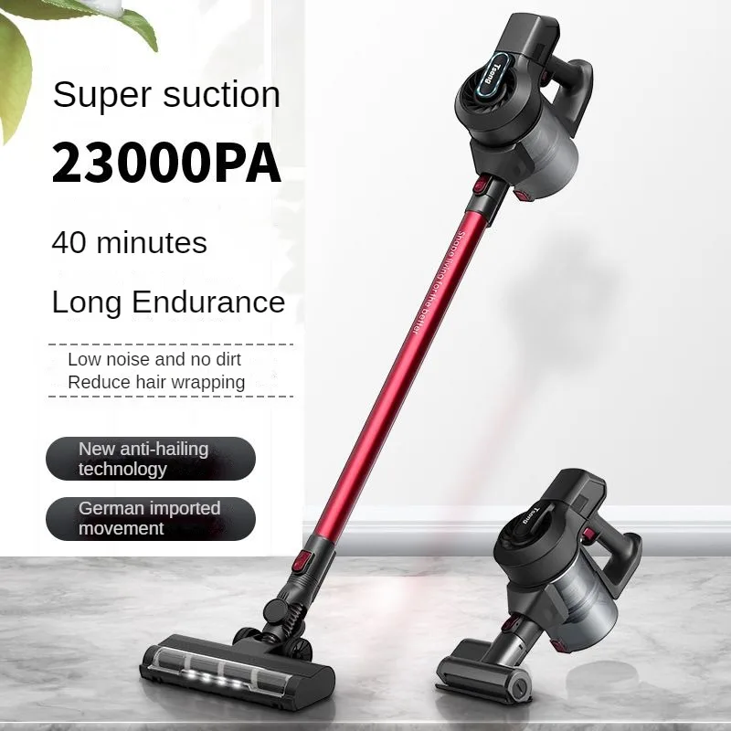 Handheld Vacuum Cleaner Wireless 23kPa Powerful Suction 200W Big Power Motor LED Lighting 40Mins Runtime Carpet Cleaner For Home