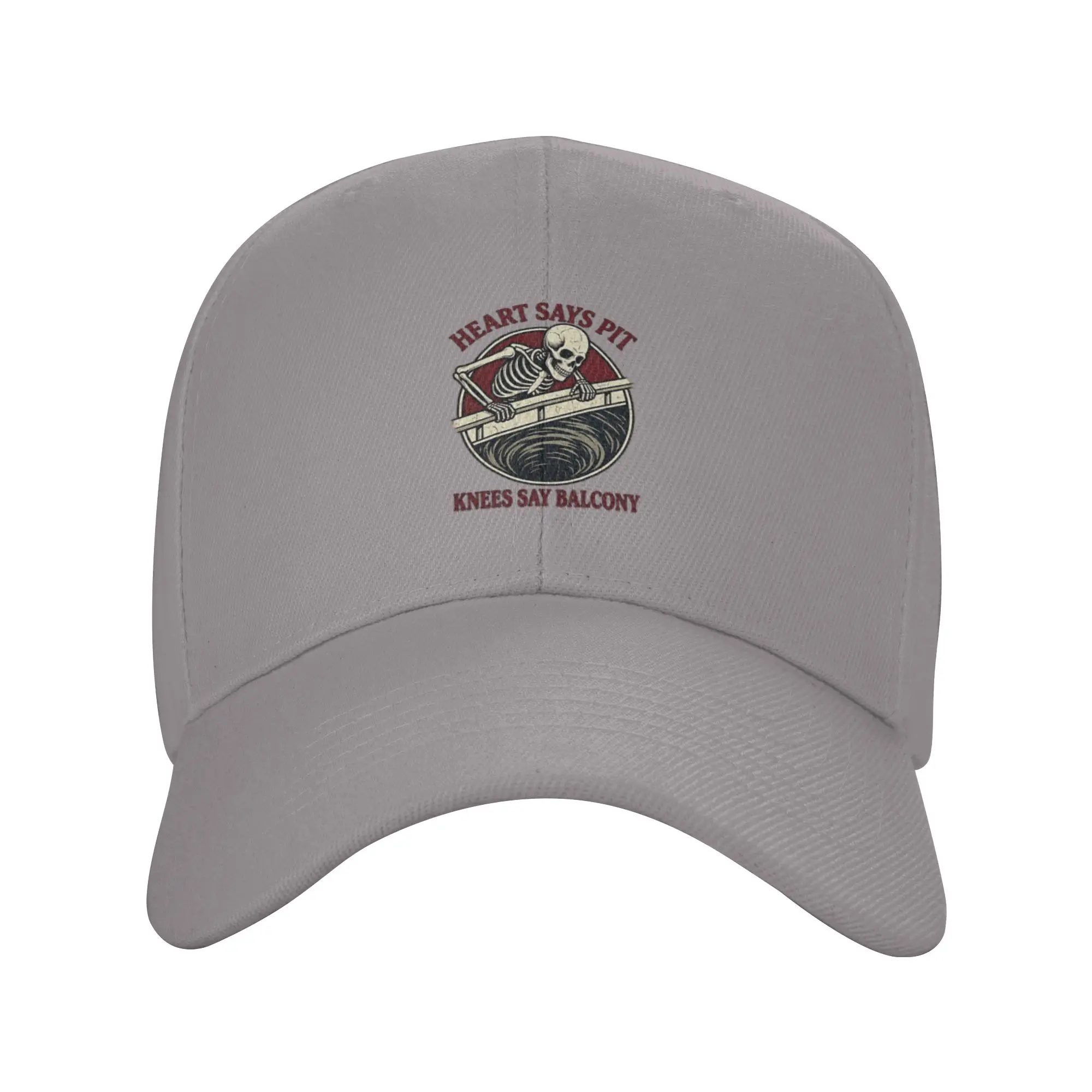 Funny Skeleton Mosh Pit vs Balcony Seats Music Festival Trendy Baseball Cap Mountain Climbing Quick Dry Snapback Cap
