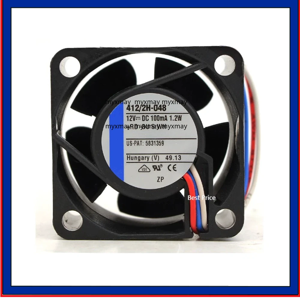 

Cooling Fan 412/2H-048 DC 12V 0.1A 1.2W 4cm 4020 40x40x20mm