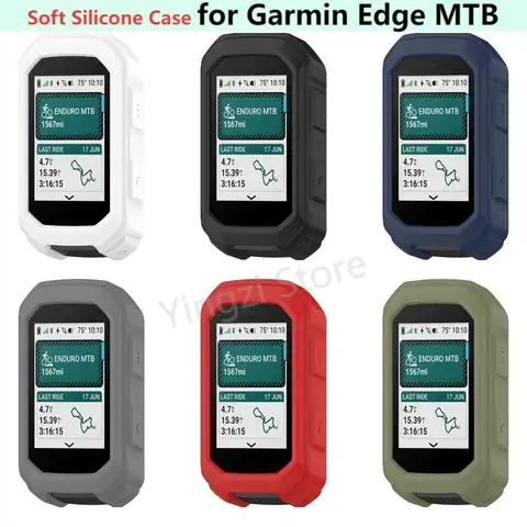 For Garmin Edge MTB Bicycle  Protective Shockproof Silicone Case Bumper Anti-Collision Shell Protector Cases Outdoor Accessories