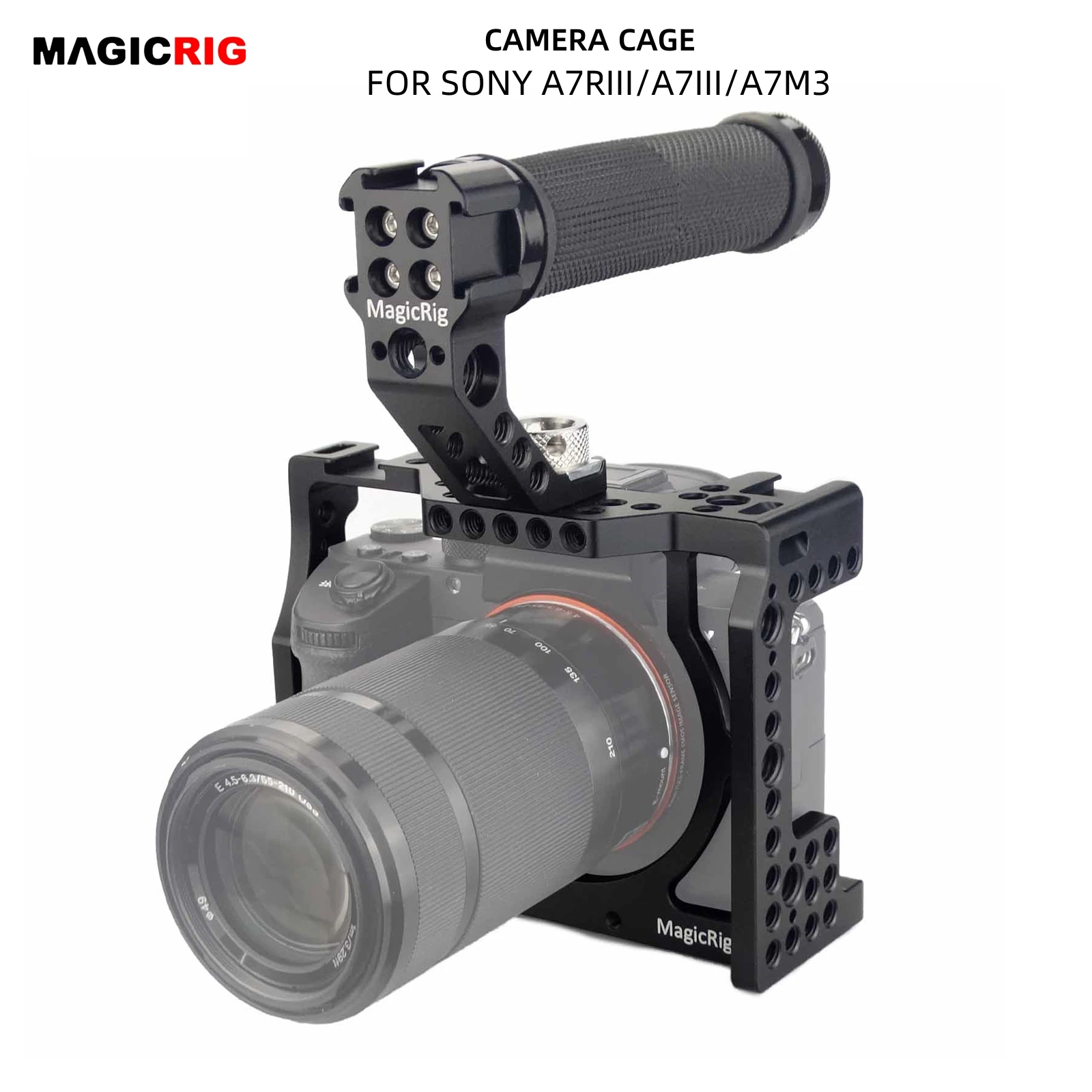 

MAGICRIG A7III / A7RIII / A7M3 Camera Cage Kit with ARRI Locating Top Handle for Sony A7 III / A7RIII / A7M3 Camera