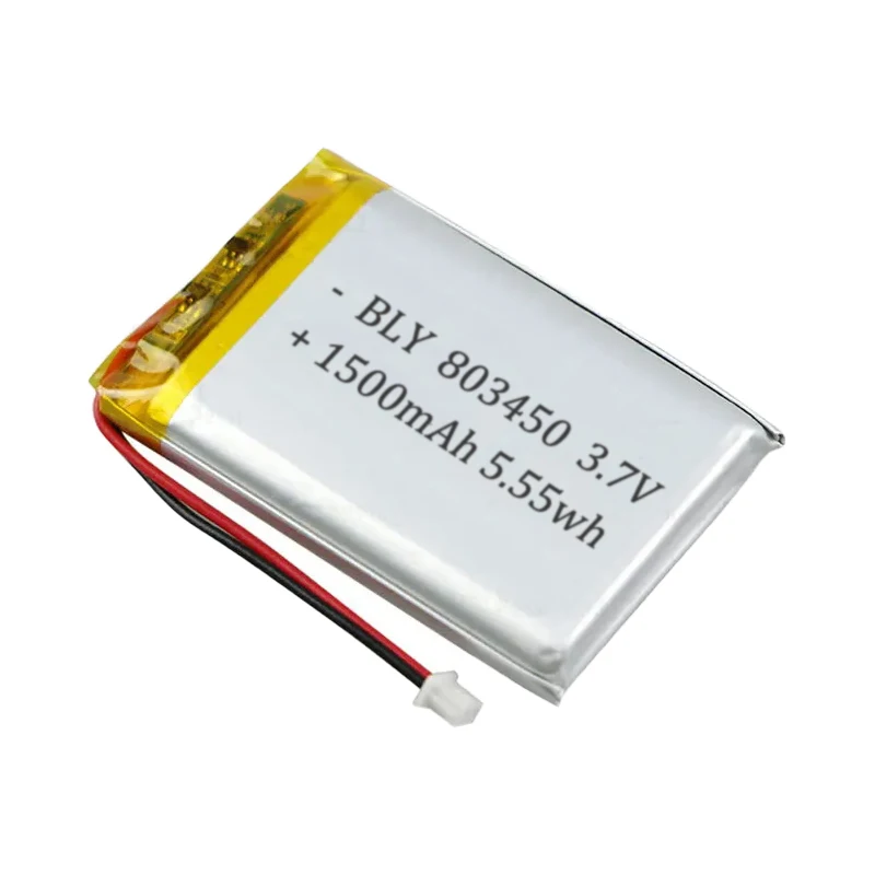 New 3.7V 1500mAh 803450 Rechargeable Polymer Batteries Lipo Li-Po For Toy Power Bank GPS Laptop Camping Lights Diy