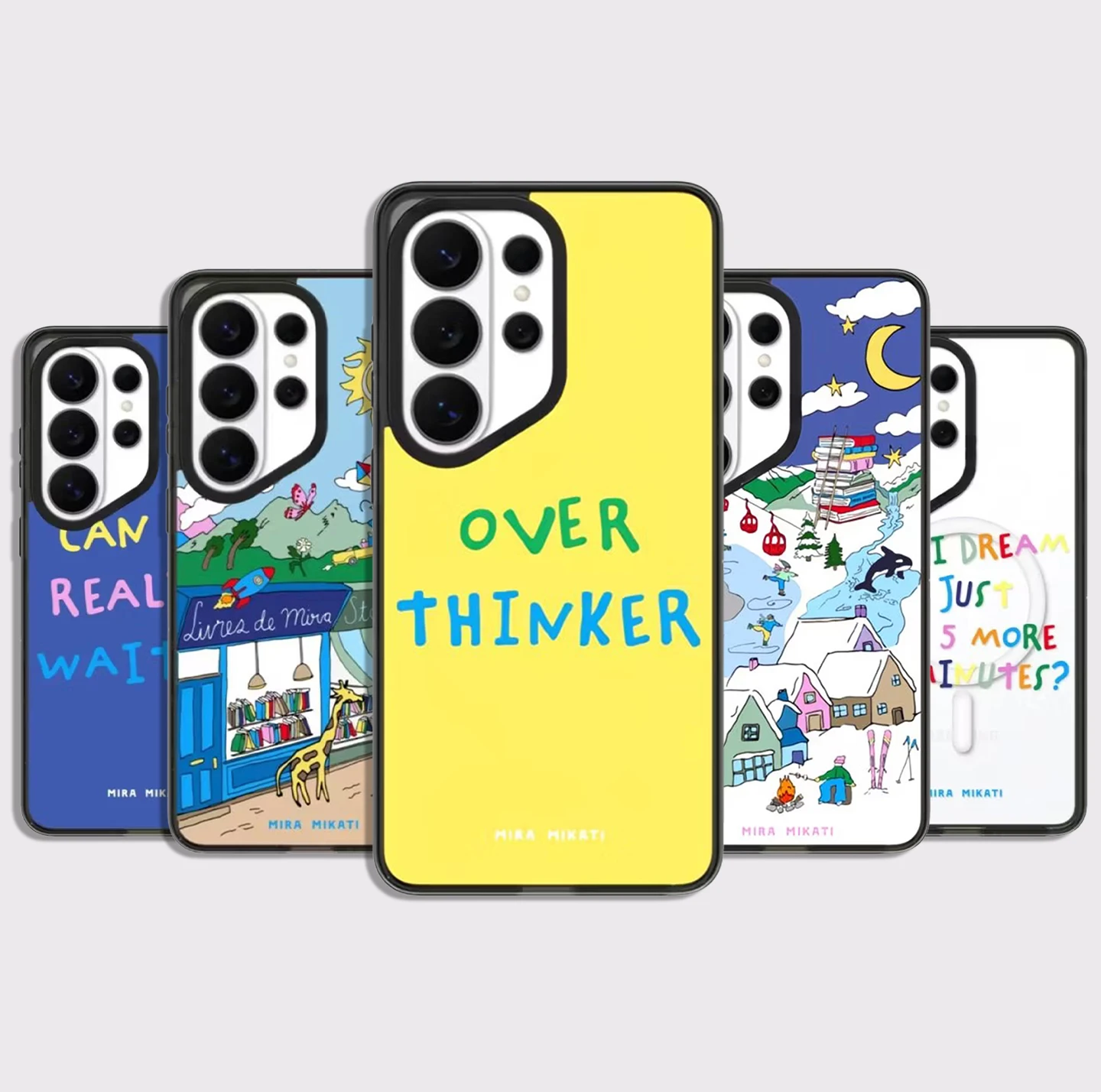 Over Thinker Rocket Pattern Acrylic Magnetic Case: Compatible with Samsung Galaxy S23 U S24U S25 S26 Ultra S25+ S26 Plus Shell