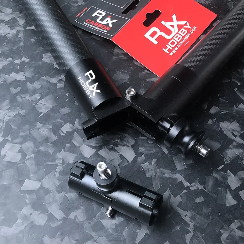 

RJXHOBBY 20mm 30mm CNC Horizontal Folding Arm Carbon Tube Connector Clip Folding Arm Tube Joint FPV System multirotor UAV Drone