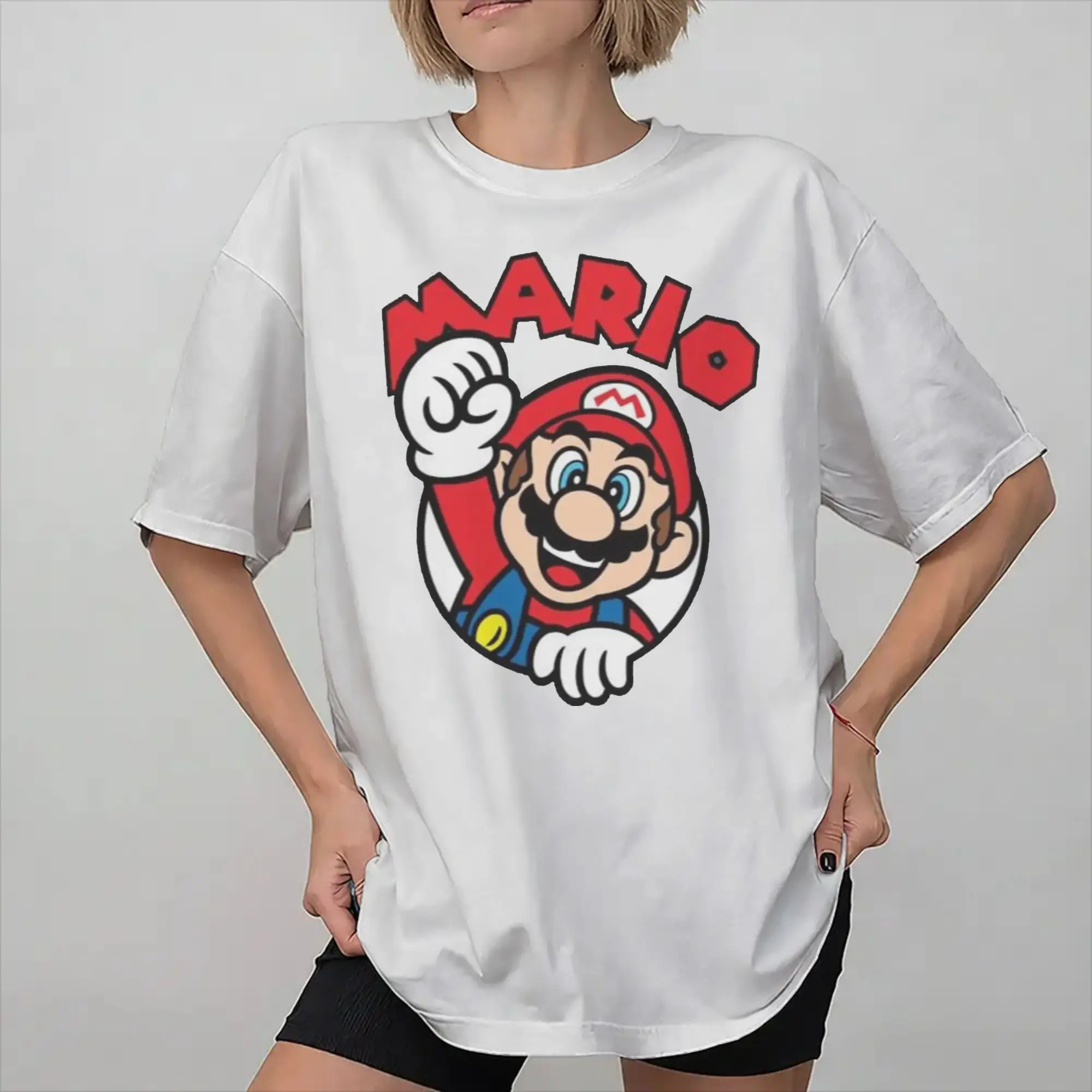 

Men Women Printed Marioes characters Tee T Shirt Pure Cotton T-shirts Clothing
