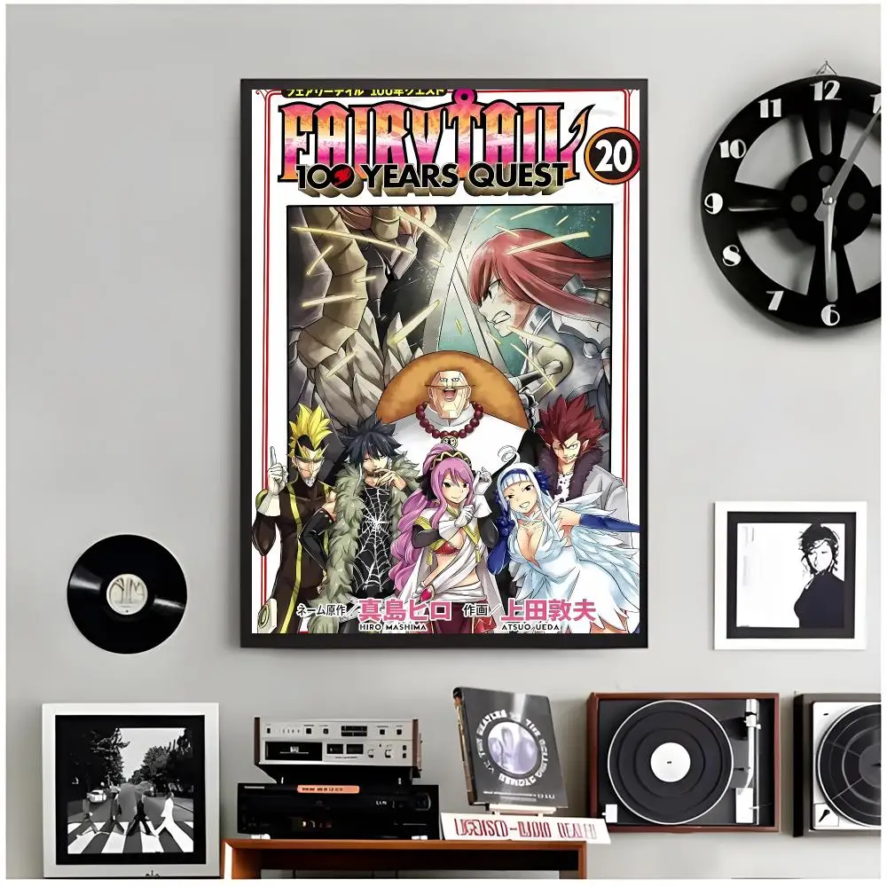 Adventure Magic Shonen F-Fairy Tail 100 Years Quest Poster Modern Wall Art Home Decor Living Room Decorative Print Unframed