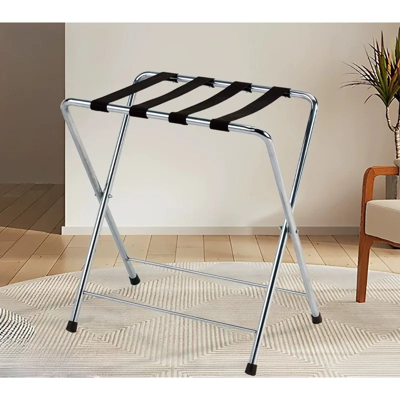 Metal Folding Storage Luggage Rack Hotel Room Luggage Racks for Guest Room Hotel Bedroom Luggage Rack رف أمتعة فندق Luggage Rack