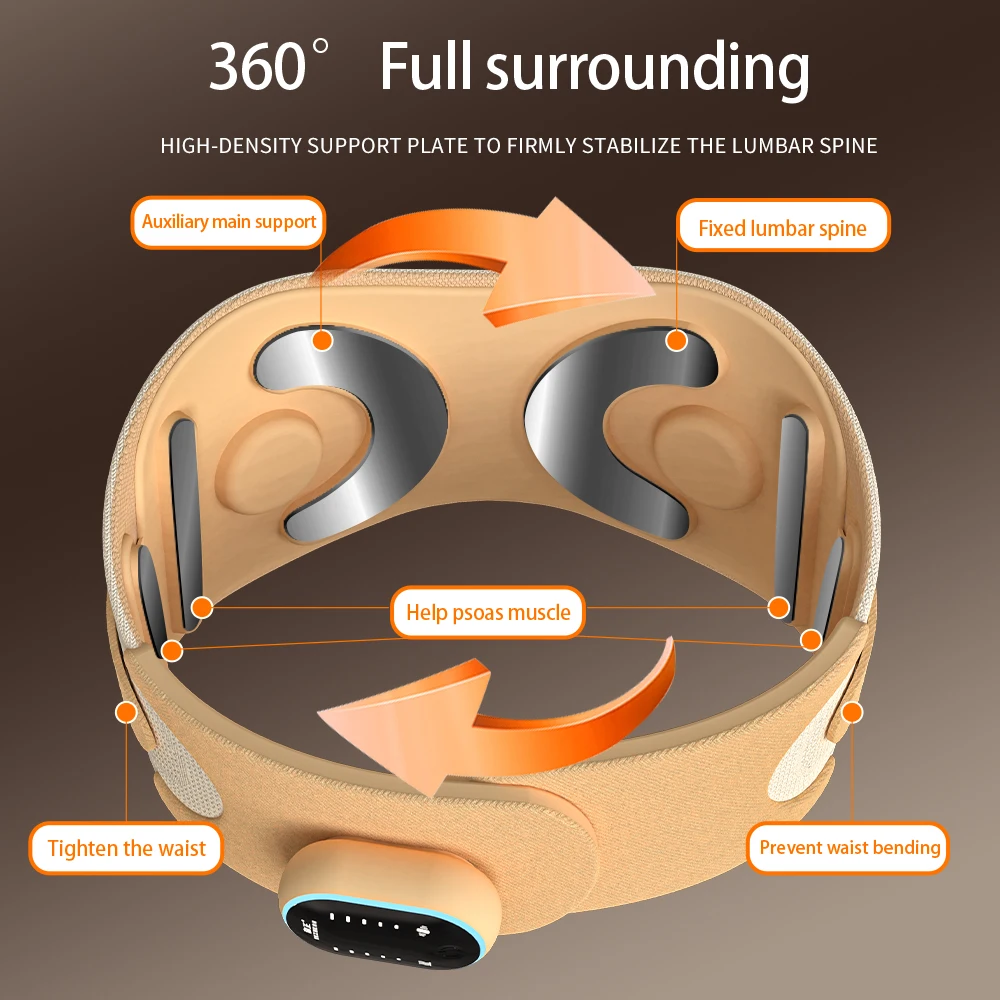 قابل للتعديل الظهر هدفين حزام داعم الصحة الرفاهية الخصر العضلات قرع الساخن التخسيس مدلك تنفس قطني آلام الجسم