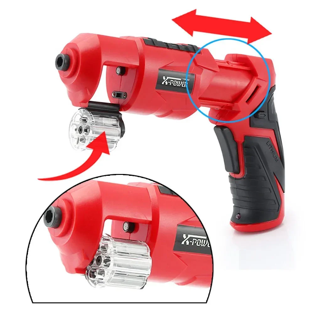 Electric Revolver Screwdriver Wireless Battery Cordless Rechargeable Screwdriver Men Cool Gift 2024 Electric Screwdriver Set