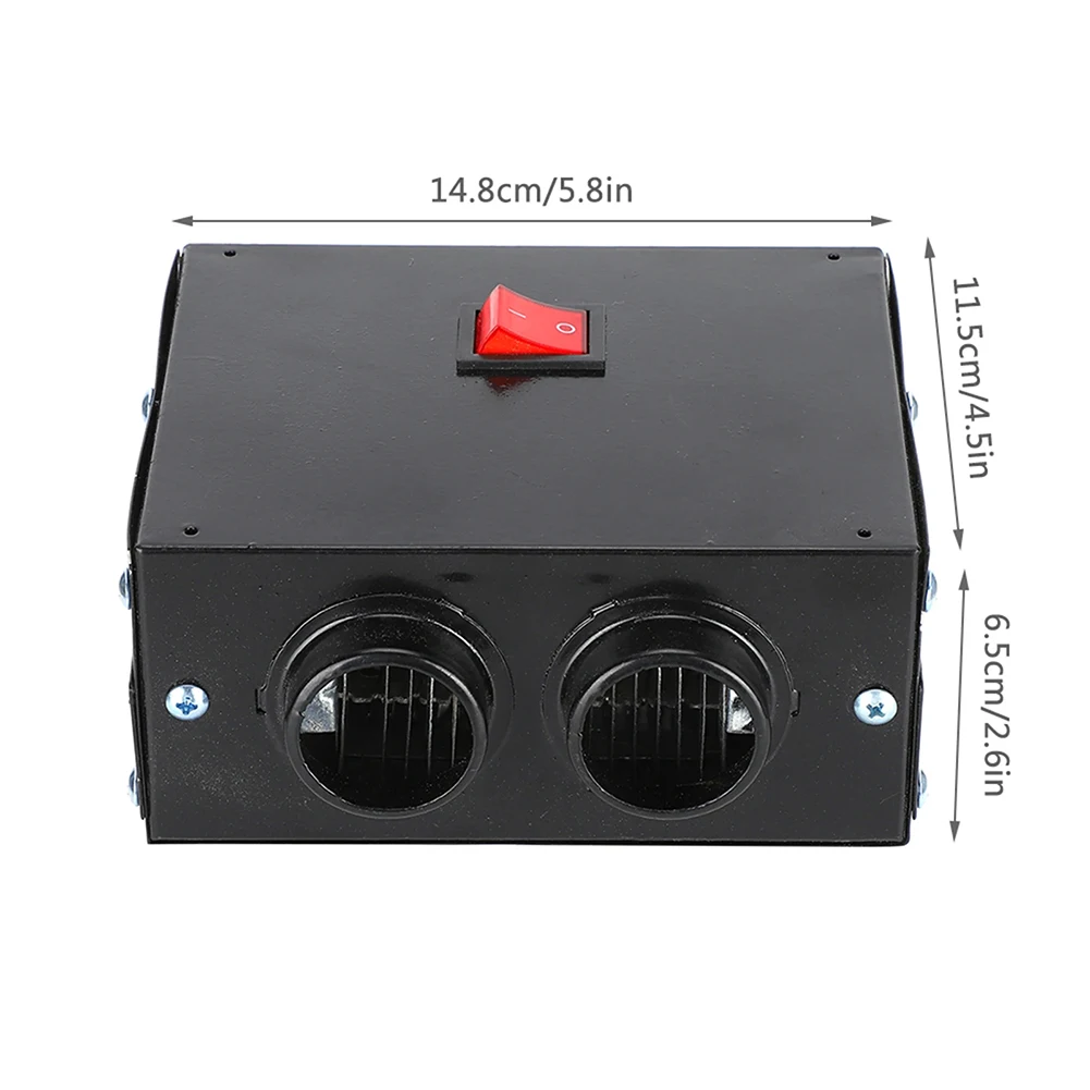 Space Saving 500W Car Heater for Trucks Motorhomes Caravans Construction Vehicles with Simple Mounting Options Available
