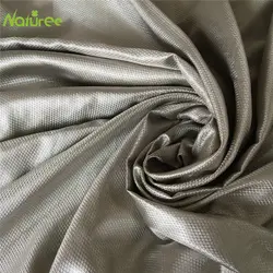 1.45m*1m Silver Fiber RFID Shielding Fabric Anti Radiation Electromagnetic Conductive Grounding for DIY Craft Clothes Curtain