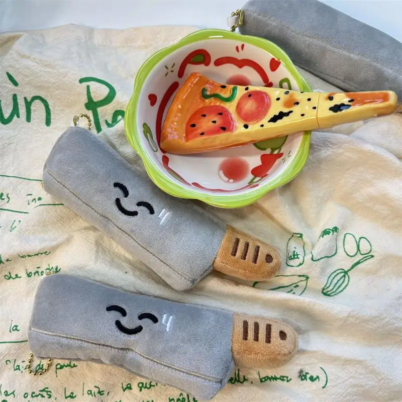 1/2 PCS Cute Cartoon Funny Long Knife Plush Doll Stuffed Toy Keychain Bag Pendants Creative Backpack Hanging Ornaments Kids Gift