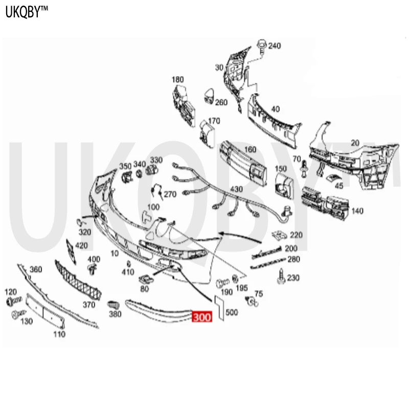 Me rc ed es Be nz small car FG 211004 E 200 CDI88 front bumper rail A2118800512 A2118800612 A2118800912 A2118800812 A2118800712