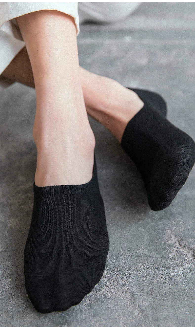 1/5/10/20 Pairs Sommer Herbst Boot Socken Für Männer Frauen Nicht-slip Silikon Unsichtbare Baumwolle Socken männliche Söckchen Hausschuhe – Detail 3