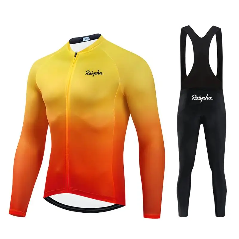 2024 Spring Cycling Jersey Set Maillot Bicycle Sportswear Road Bike Shirts uniform Autumn Long sleeve Cycling Clothing