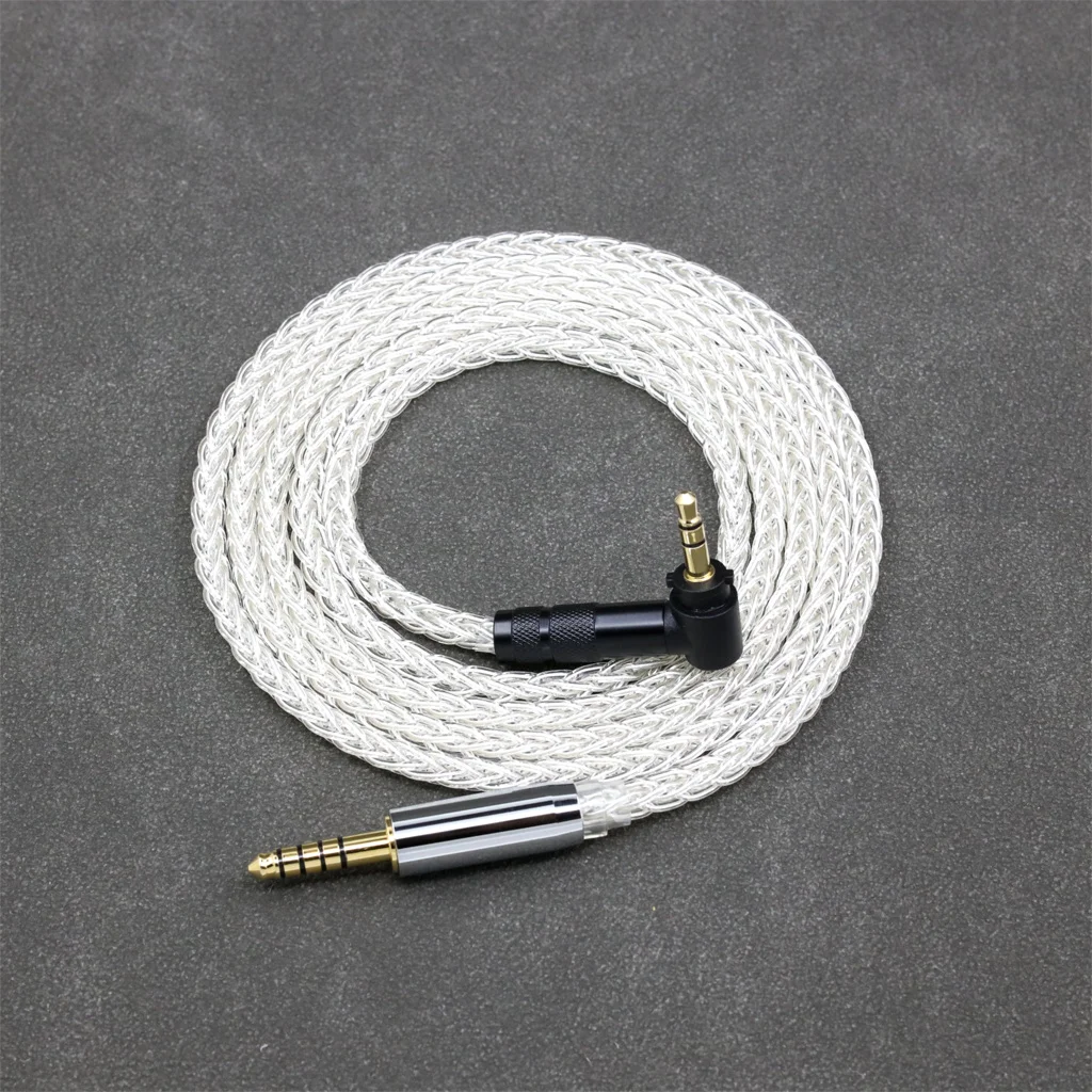 

8 Core 7n Pure Silver Palladium HIFI Earphone Headphone Cable For Fostex T40RP T50RP Mk3 Mk2 T20RP Mk2 Dekoni Audio 8497