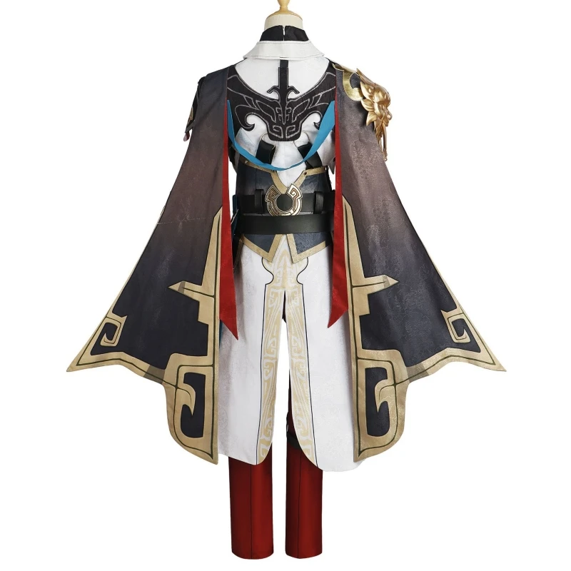 Game Honkai Star Rail Jingyuan Cosplay Costume Wig Shoes Jing Yuan Uniform Outfits Halloween Carnival Comic Con Role Play Suits