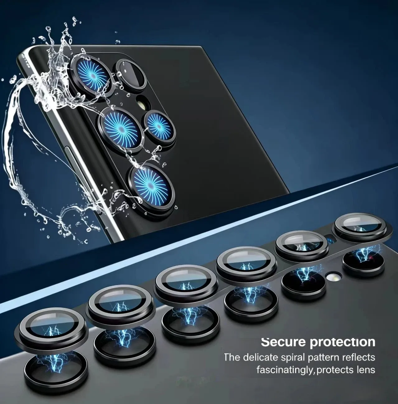 

Metal Camera Lens Protector Tempered Glass For Samsung Galaxy S26 Ultra S25 Ultra S24 Plus S23 Full Cover HD Clear Scratch Resi
