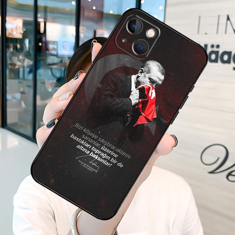 President Turkey Recep Tayyip Erdogan Bumper Phone Case For iPhone 11 12 13 14 15 16 Pro X XR XS Max Plus Back Cover