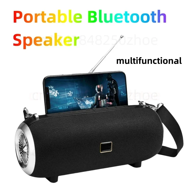 Altoparlante Bluetooth portatile potente colonna Wireless supporto da esterno enceinte TWS Subwoofer Sport SoundBar supporto per telefono SoundBar