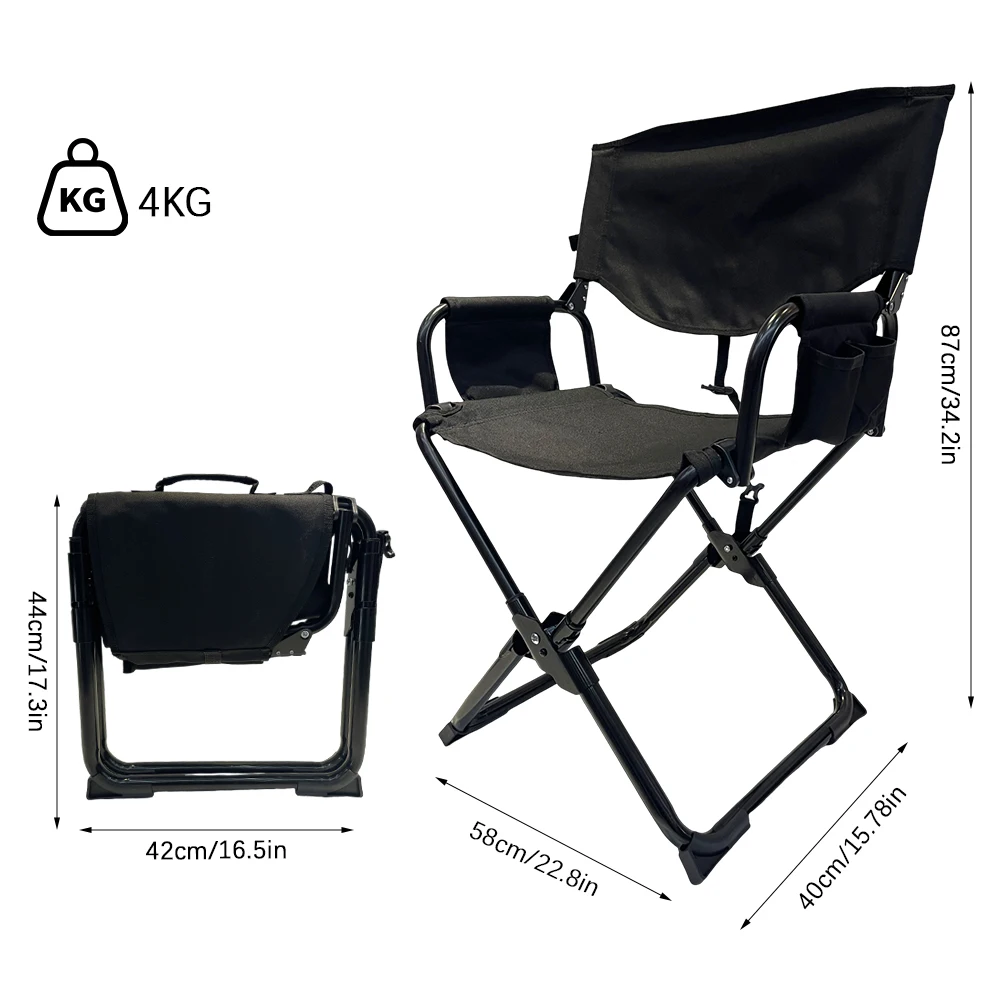 Easy Carry Small Portable Outdoor Camping Folding Director Chairs