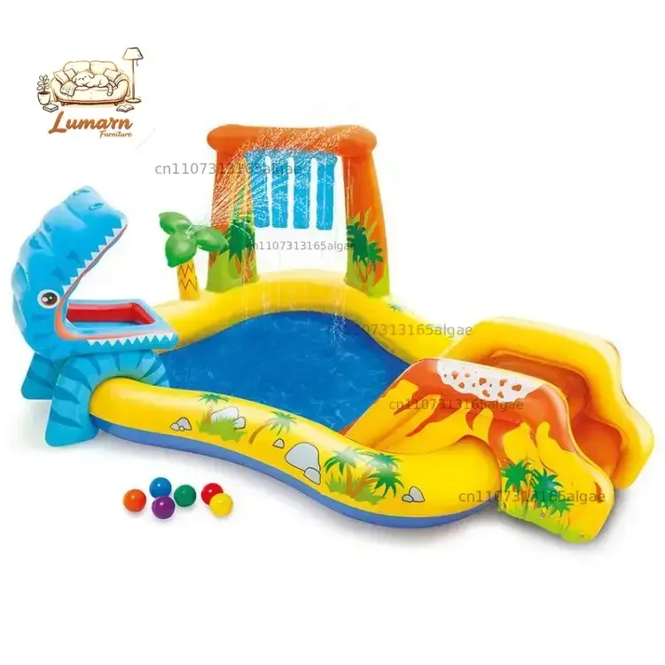 INTEX57444 Inflatable Swimming Pool Slide Pool Swimming Pool Inflatable Fountain Inflatable Castle