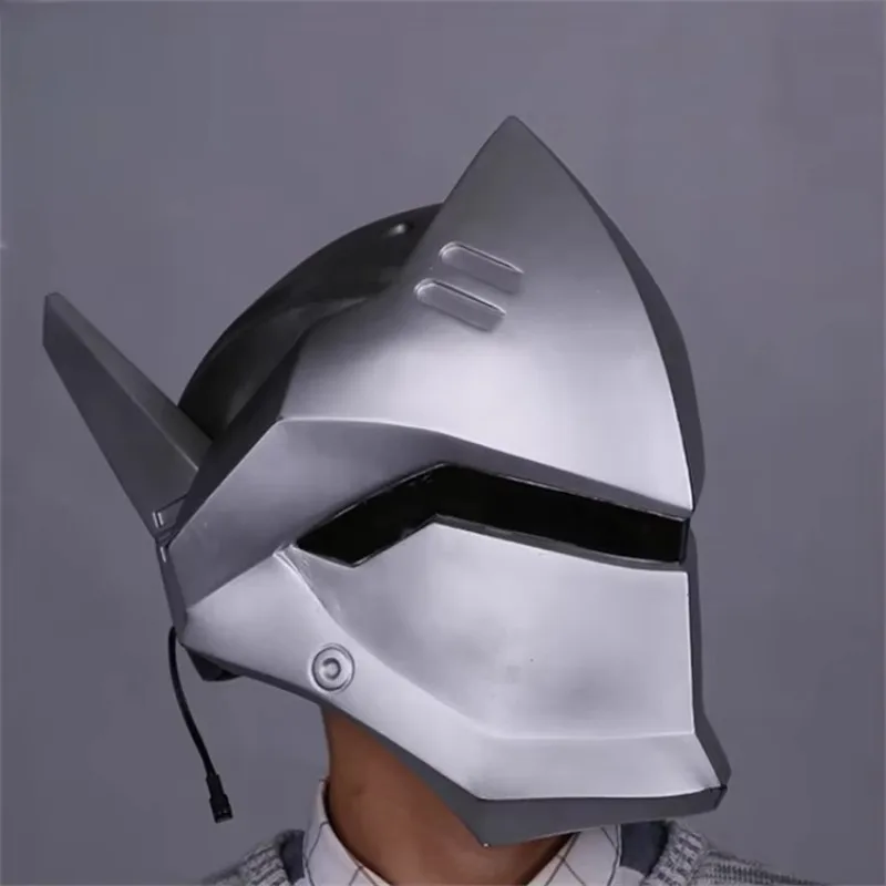 Genji Helmet Mask OW Can Emit Light Prop Cosplay Avant Garde Helmet Halloween Mask Tiktok Props Video Games